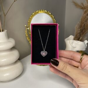 Collier cœur puzzle 🩷