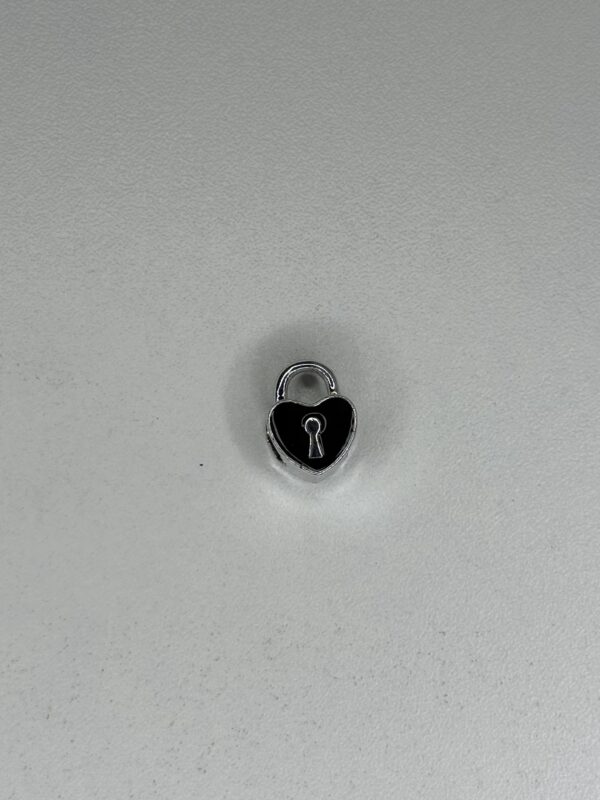 Cœur cadenas noir