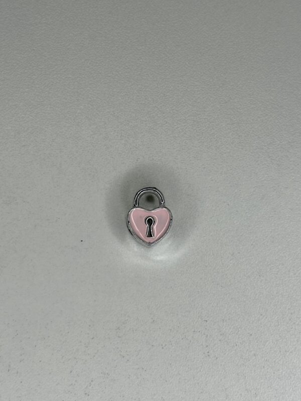 Cœur cadenas rose