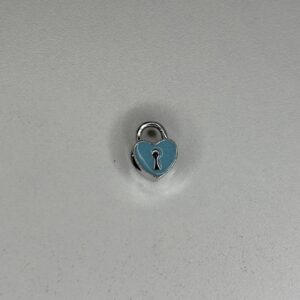 Cœur cadenas bleu
