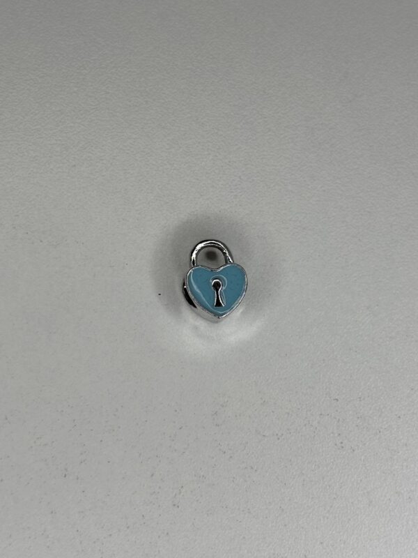 Cœur cadenas bleu
