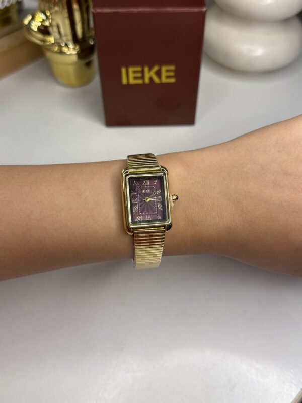 Montre IEKE rectangle/ acier