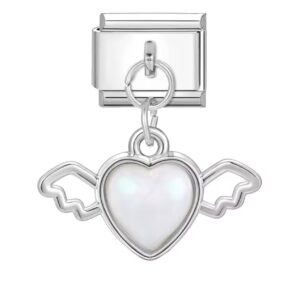 Charm cœur volant