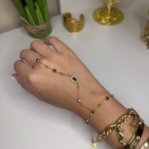 Chaine De main émeraude