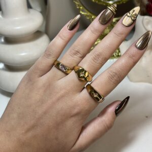 Bague tendances rose