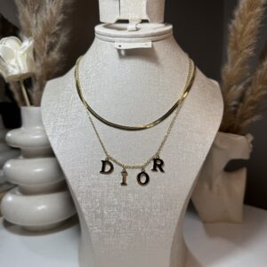 Collier Dior double