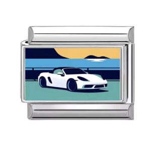Charm white car