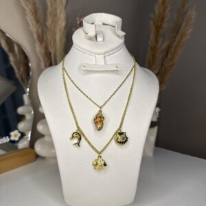 Collier breloque double