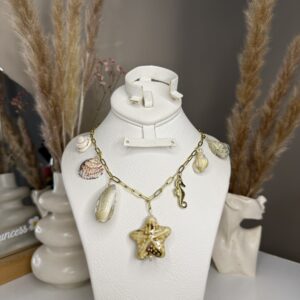 Collier breloque coquillages 🐚