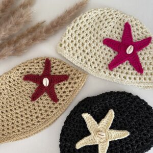 Bonnet crochet etoile