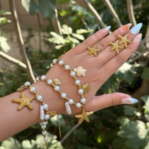 Parure etoile de mer 4 pcs