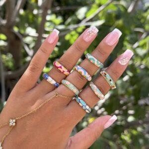 Bague coloré