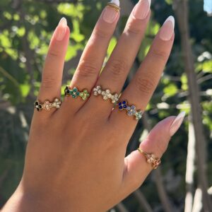 Bague vancleef coloré